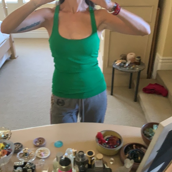 Max Mara Jersey Green Tank Top - Picture 4 of 6